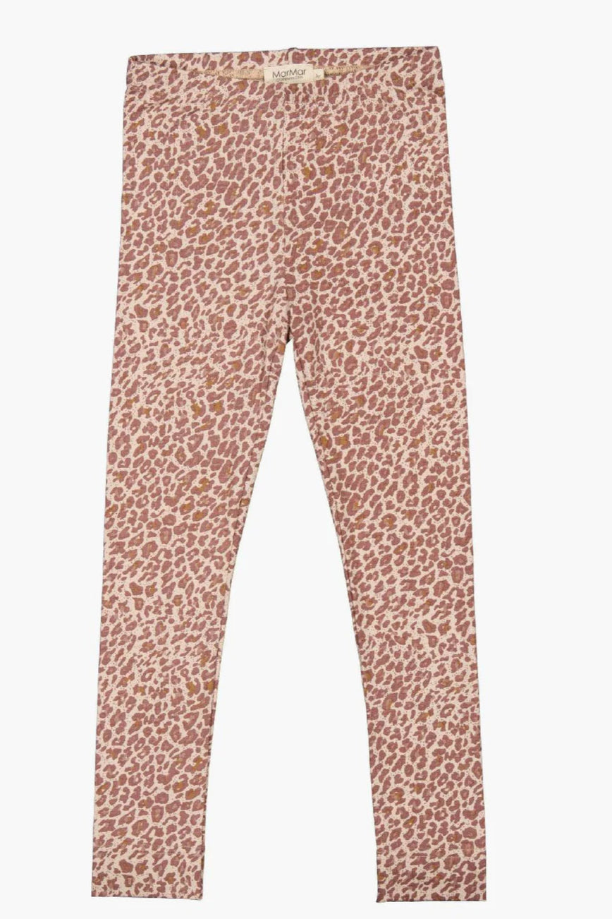 Leo Leggings, Baby, Dusty Mauve Leo - MarMar
