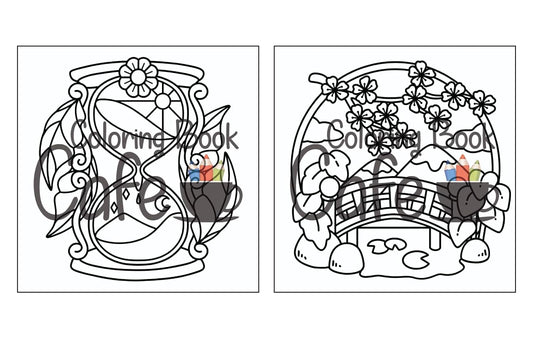 Cozy Canvas, Målarbok - Coloring Book Cafe