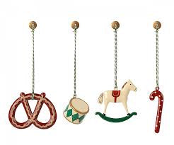 Juldekoration, Metal ornament set - Peters Christmas, Miniatyr - Maileg