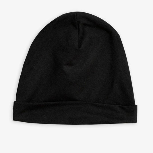 Barnmössa, Basic Beanie Svart - Mini Rodini