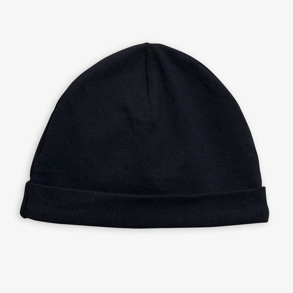 Basic Baby Beanie, Svart - Mini Rodini