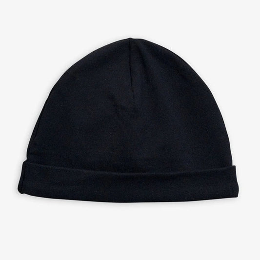 Basic Baby Beanie, Svart - Mini Rodini