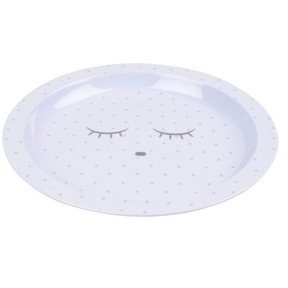 Tallrik, Blå/Silver Prickar - Livly