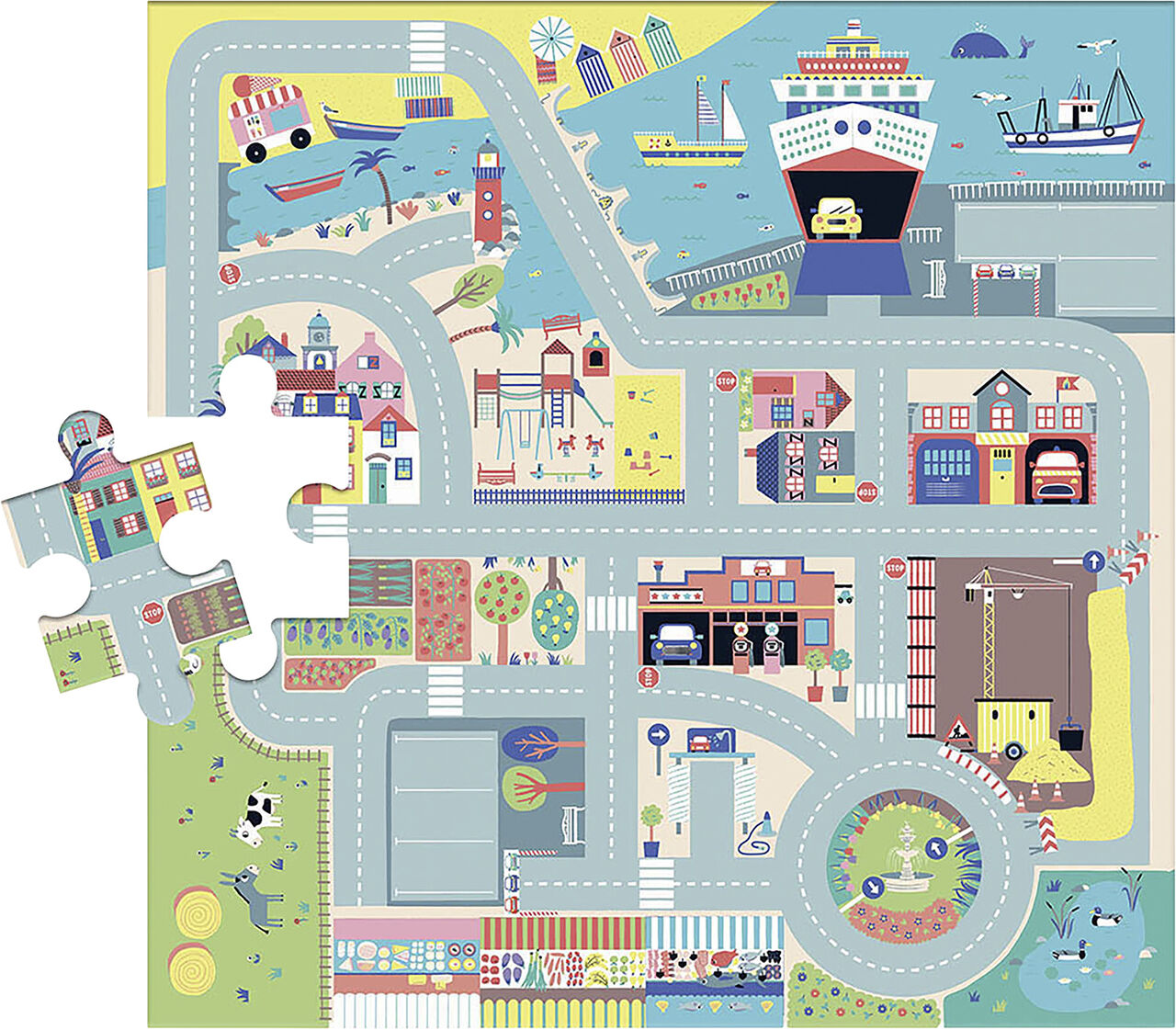 Bilvägs Pussel, 25 bitar