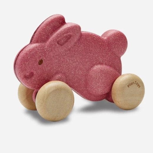 Push Along Bunny, Rosa - PlanToys