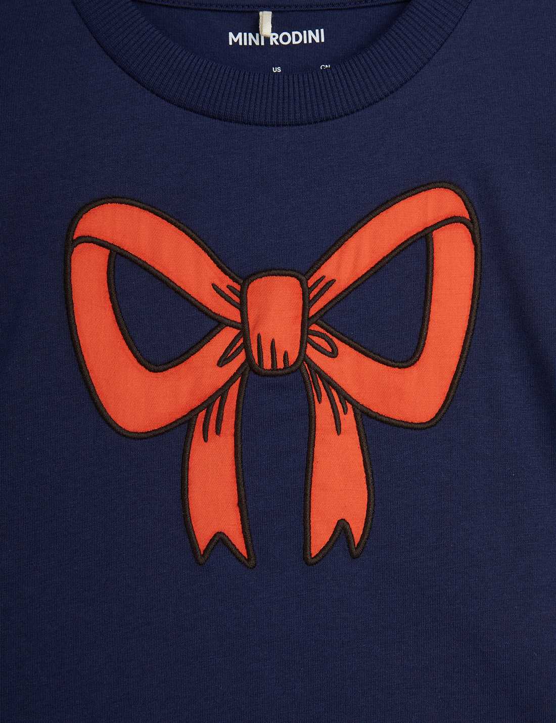 Bow T-shirt, Blå - Mini Rodini