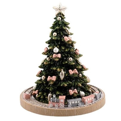 Speldosa, Julgran med Tågbana - Bromma Kortförlag