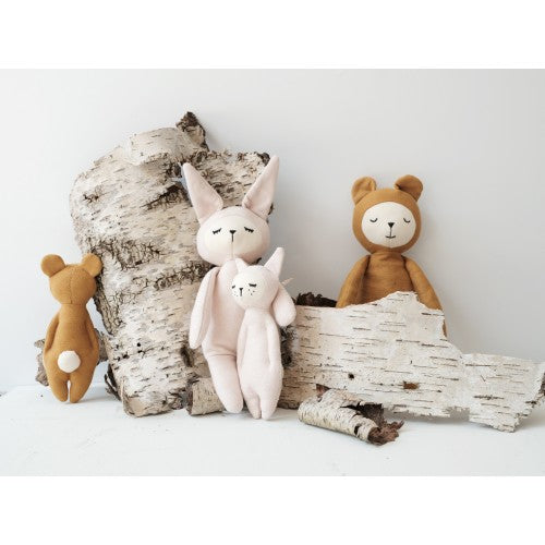 Skallra, Kanin, Rosa - Fabelab