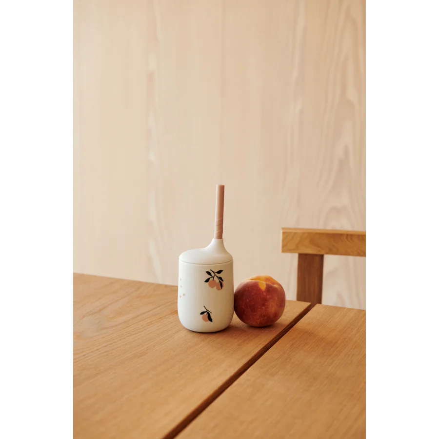 Pipmugg Sugrör, 230 ml, Ellis, Peach/Sandy - Liewood