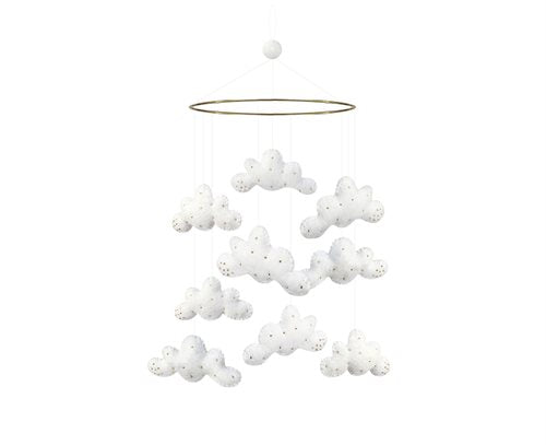 Gamcha Mobile, Moln, Vit/Guld