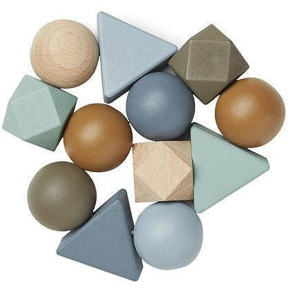 Skallra, Anna Rattle, Whale Blue Multi Mix - Liewood