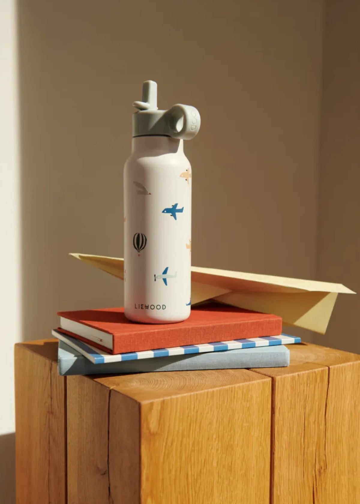 Vattenflaska 350 ml, Falk, Aviator/Ecru - Liewood