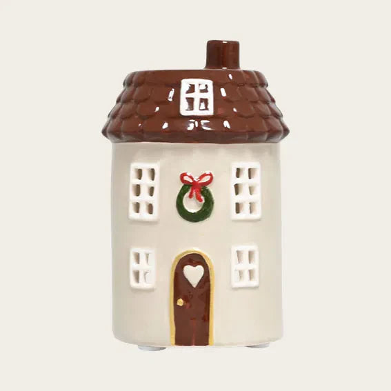 Keramikhus, Christmas Joy, Beige, H 11cm - Popretail