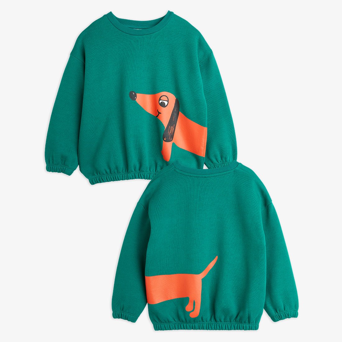 Dog SP Sweatshirt, Grön - Mini Rodini