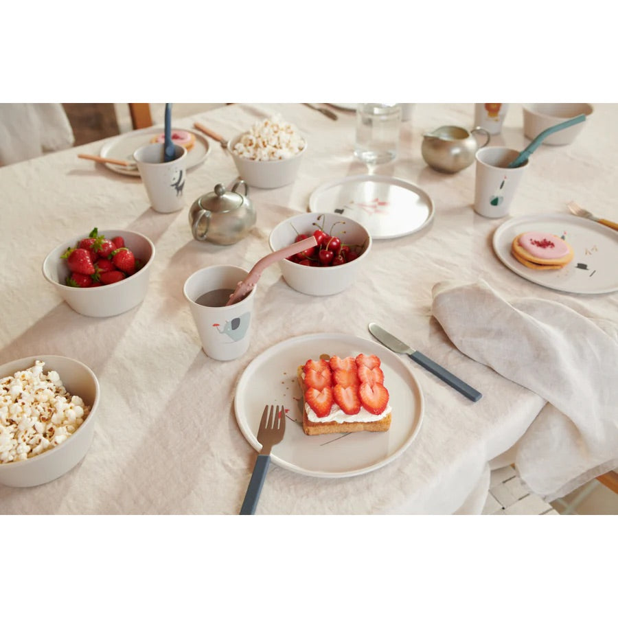 Tallrikar Bioplast 6-pack, Remco Circus/Sandy - Liewood