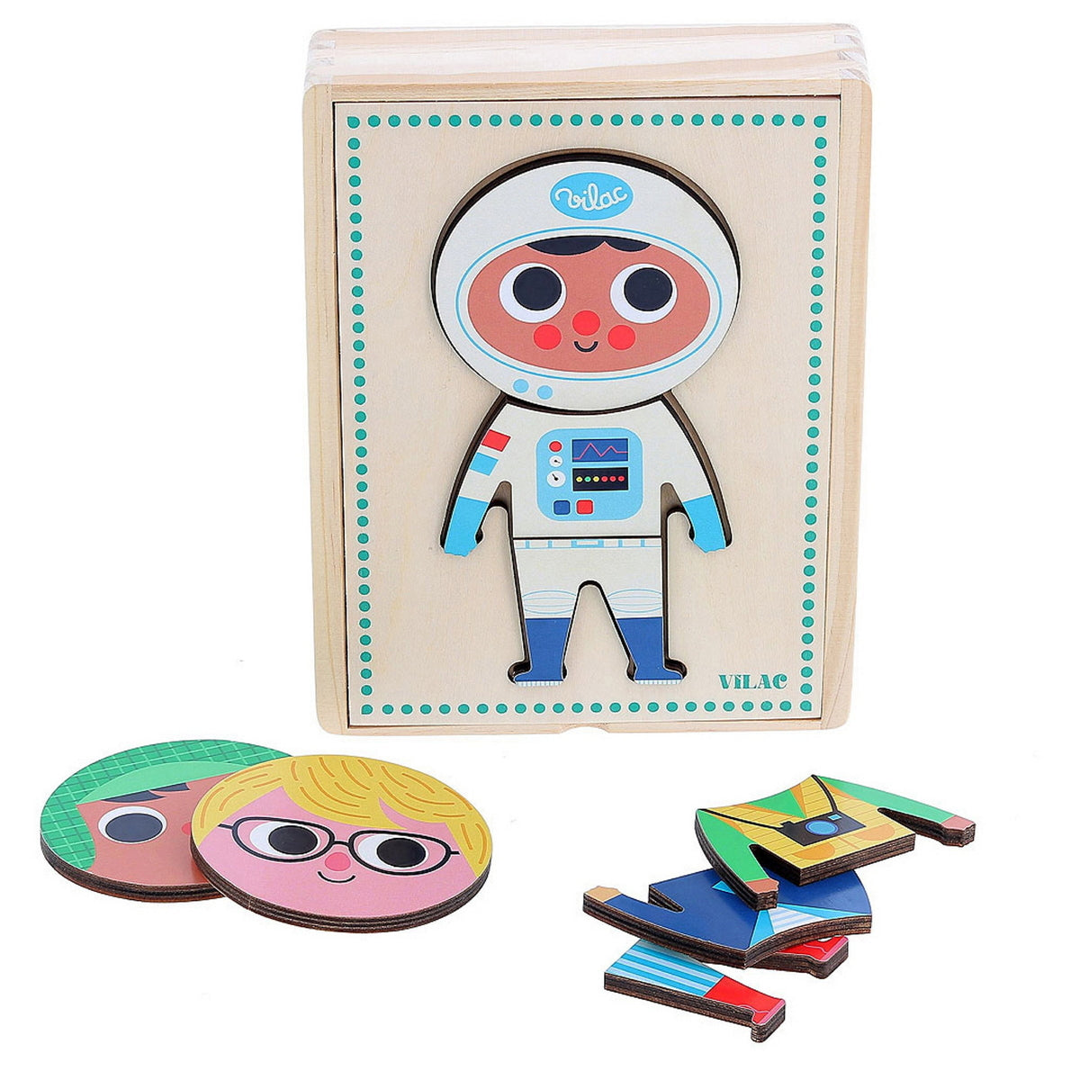 Pussel, Mixa och Matcha, Jules - Vilac