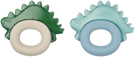 Kylande Bitring, Rita Dino 2-Pack, Blue Fog Multi Mix - Liewood