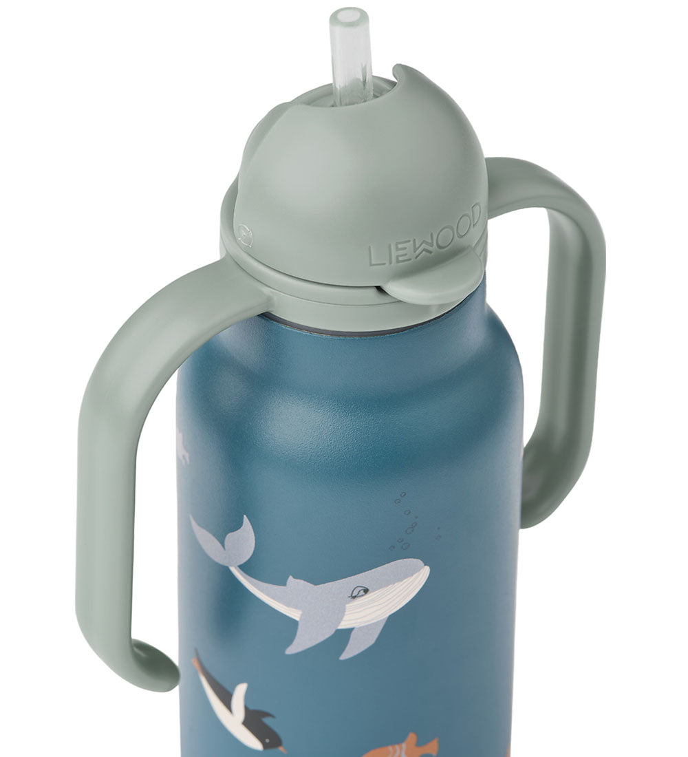 Vattenflaska 250 ml, Kimmie, Arctic Sea/Oceanview - Liewood