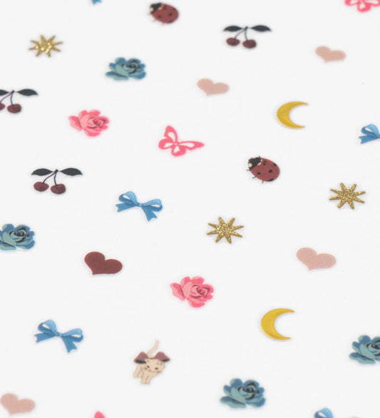 Nagelstickers 3 ark, Girl - Konges Sløjd