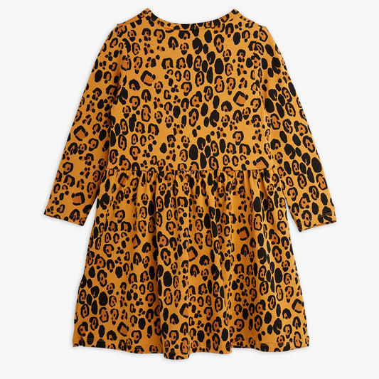 Basic Leopard Långärmad Klänning - Mini Rodini