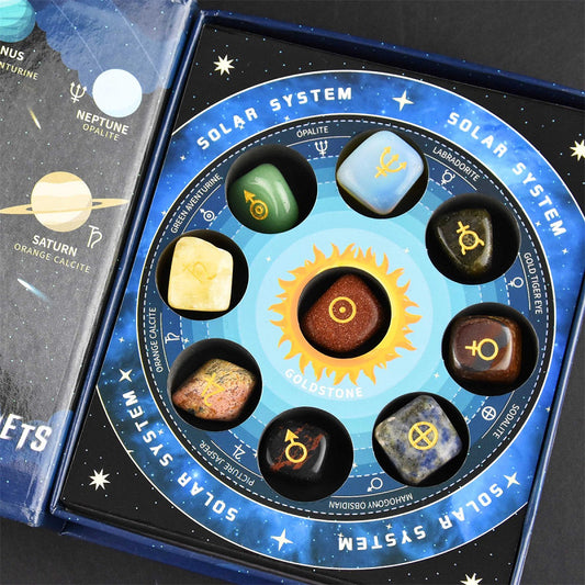 Stenar från Solsystemet, Gemstones Planets, 9 st - Robetoy