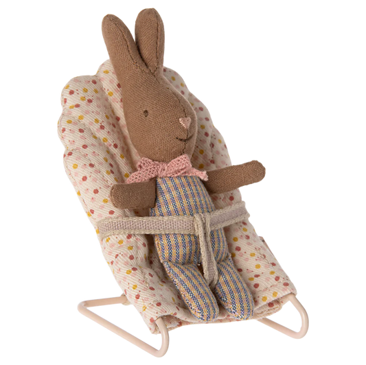 Kanin/Hare 11 cm, My, Rosa/Blårutig - Maileg