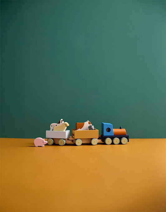 Tåg med Bondgårdsdjur - Kids Concept