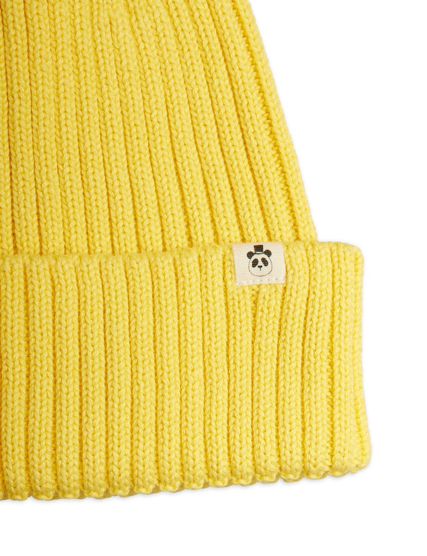 Stickad uppvikbar mössa, Chapter 1, Limited Stock, Gul - Mini Rodini