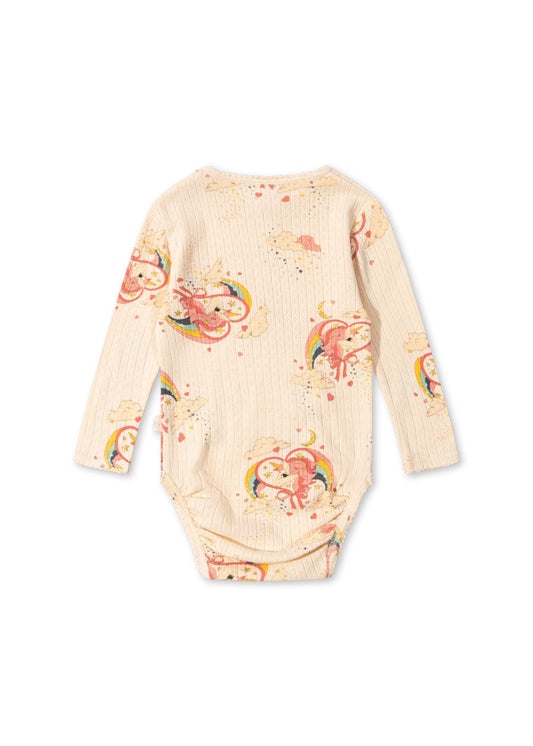 Body Baby 9 mån, Minnie Glitter Body GOTS, Horn Stars - Konges Sløjd