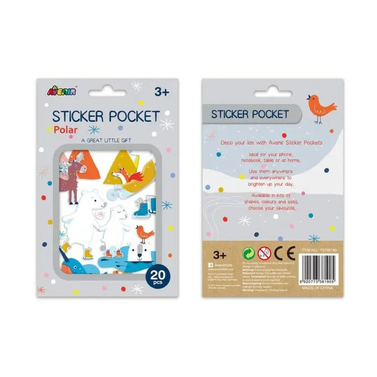 Sticker Pocket, Isbjörn/Vinter Tema