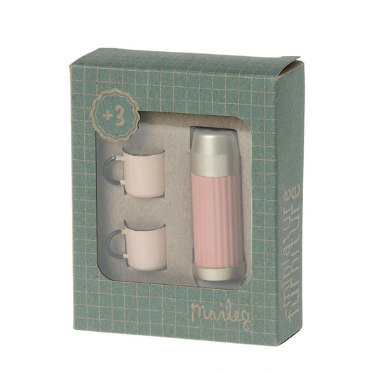 Miniatyr, Termos & koppar, Soft Coral - Maileg