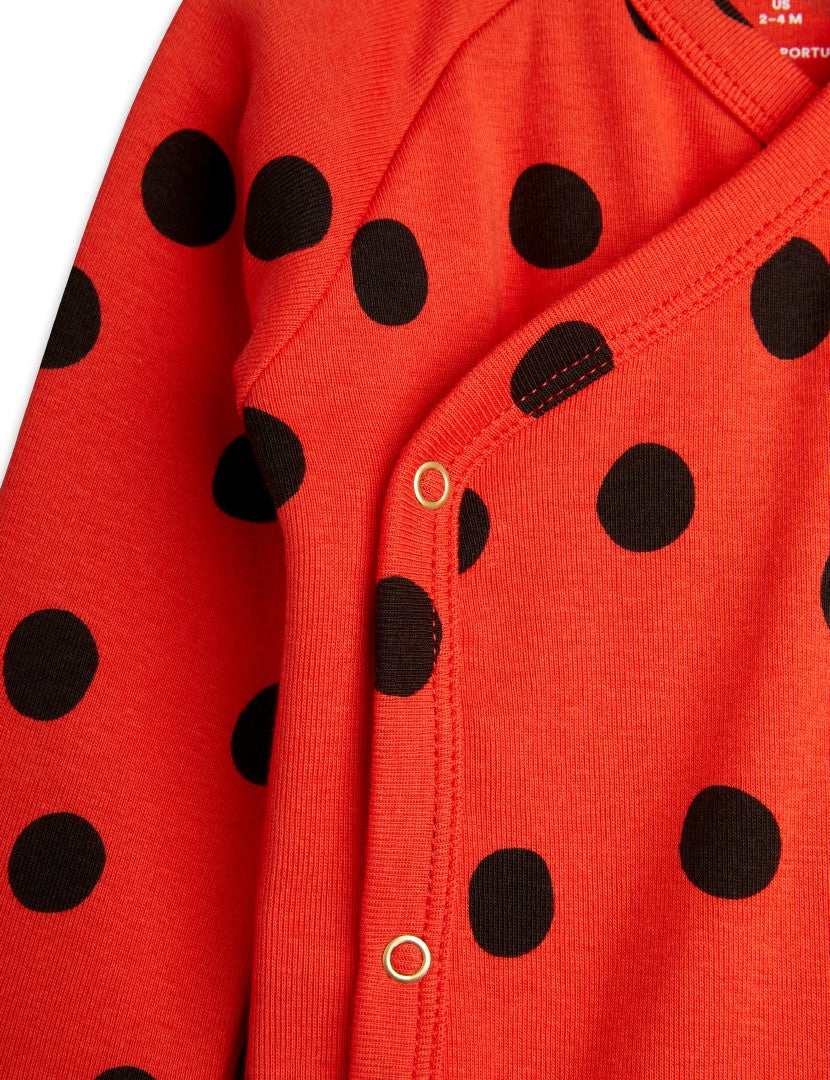 Dots Baby Set för nyfödd, Röd/Svart - Mini Rodini