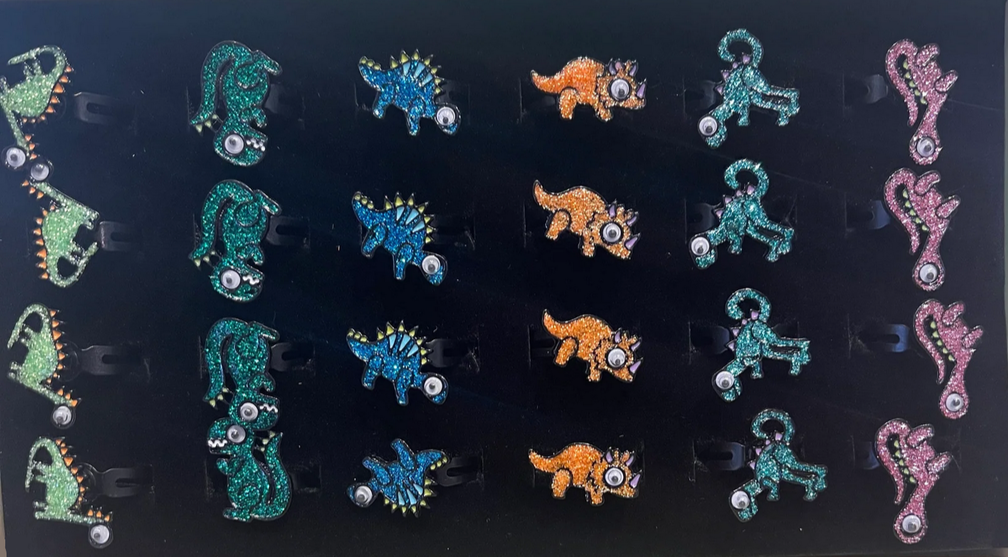 Snurringar, Dinosaur Spinner Fidget Rings - Great Pretenders
