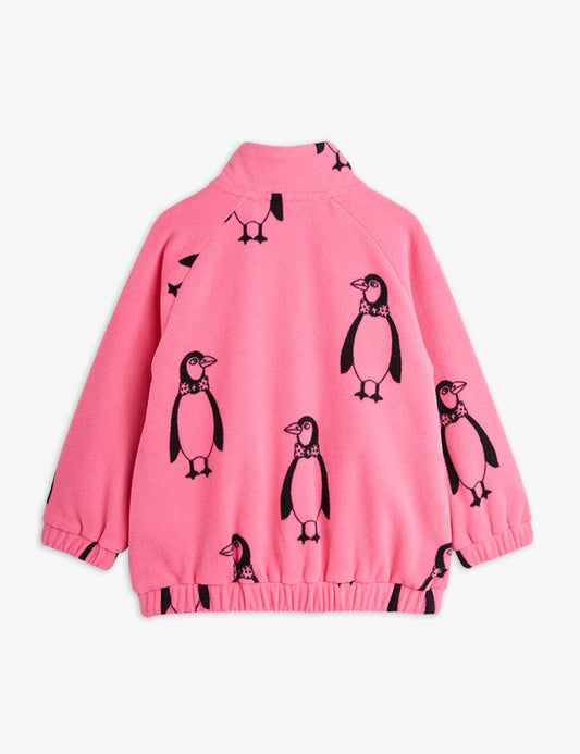 Penguin Fleece Jacka, Rosa- Mini Rodini