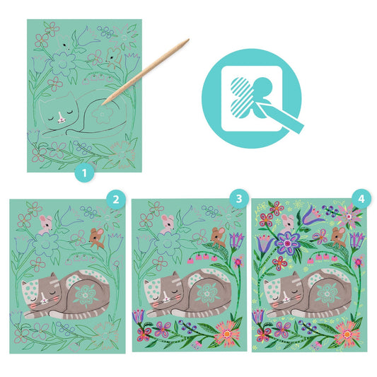 Scratch Cards, Encounters - Djeco