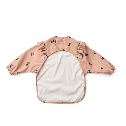 Haklapp, Merle Ruffle Cape Bib, Berry/Pale Tuscany - Liewood