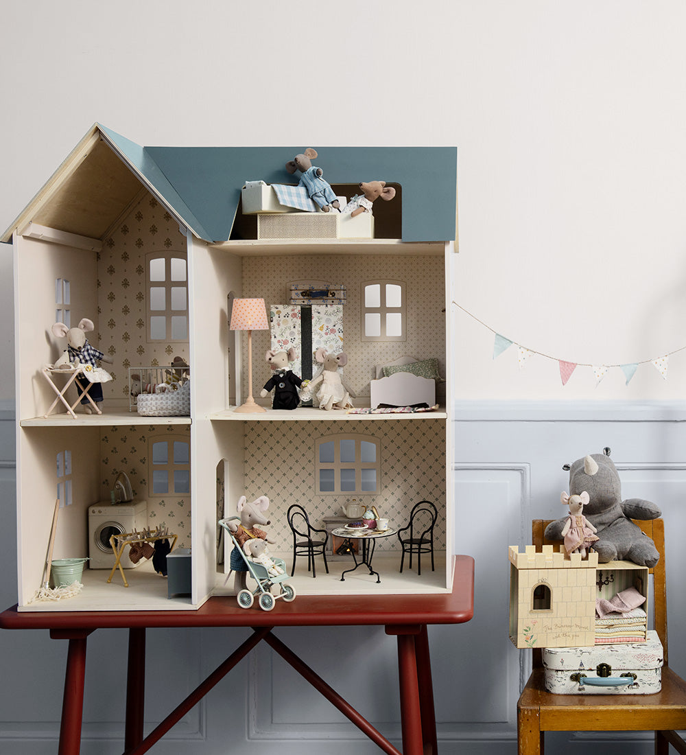 Miniatyr, Torkställning Klädnypor, Mintgrön - Maileg