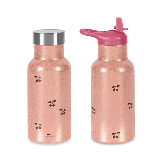 Termosflaska 350 ml, Cherry Glitter - Konges Slöjd
