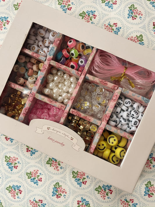 ABC Jewellery Set/Pärlset Halsband & Armband - Konges Slöjd