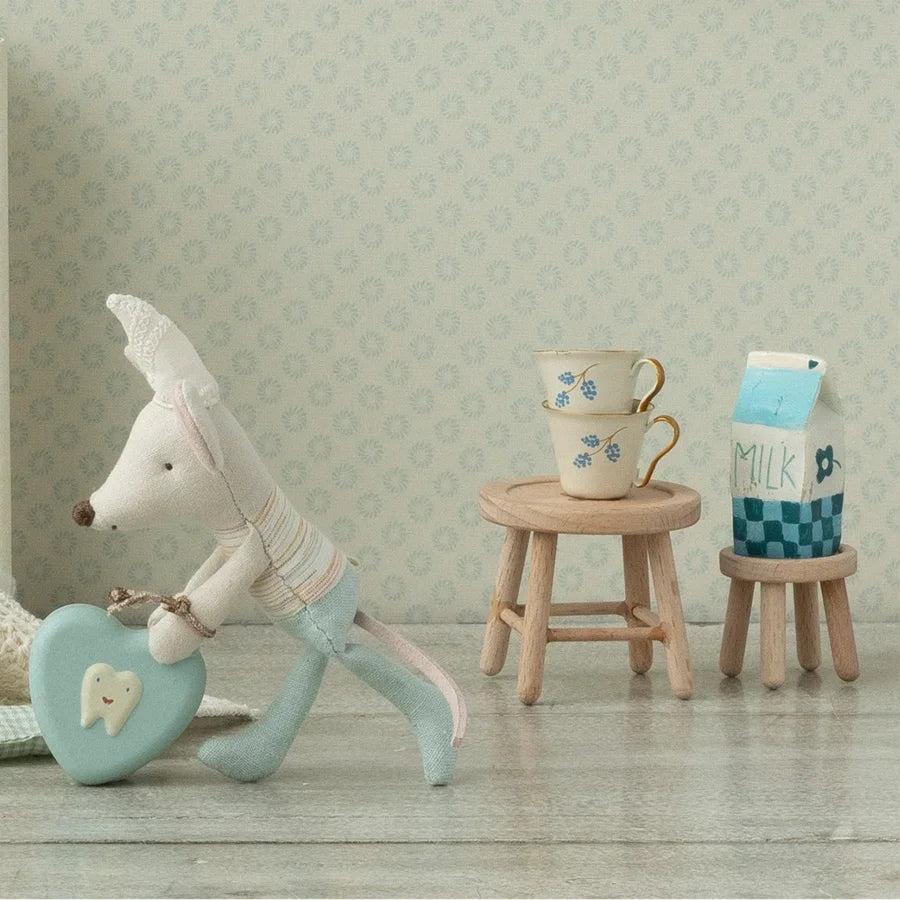 Miniatyr, Bord & Stol-set, Mus - Maileg