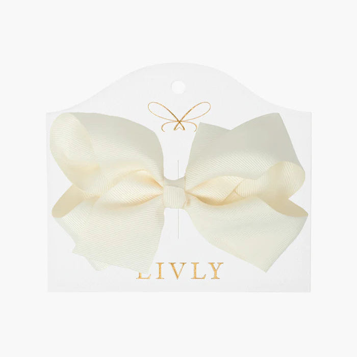 Rosett 11 cm, Cremevit, Large Bow milkey way - Livly