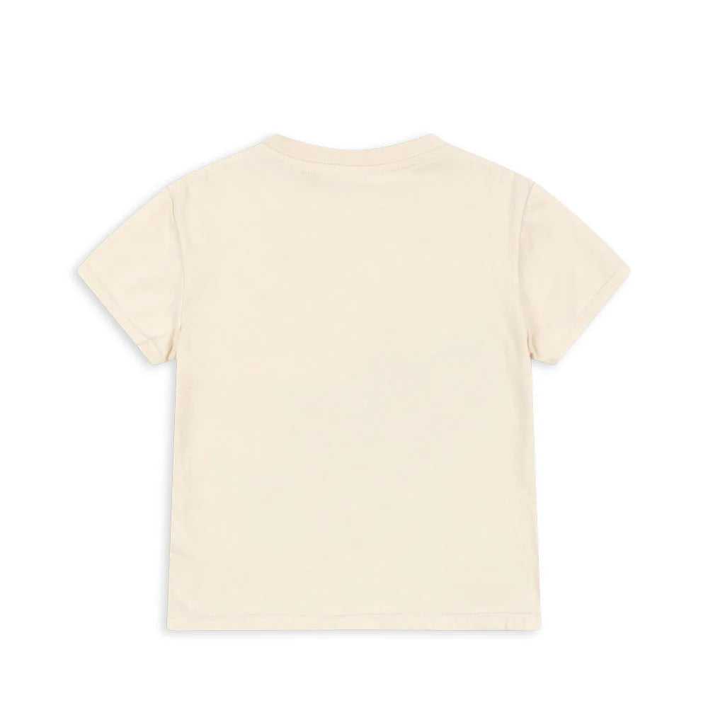 T-shirt, FAMO TEE GOTS, Almond Milk - Konges Sløjd