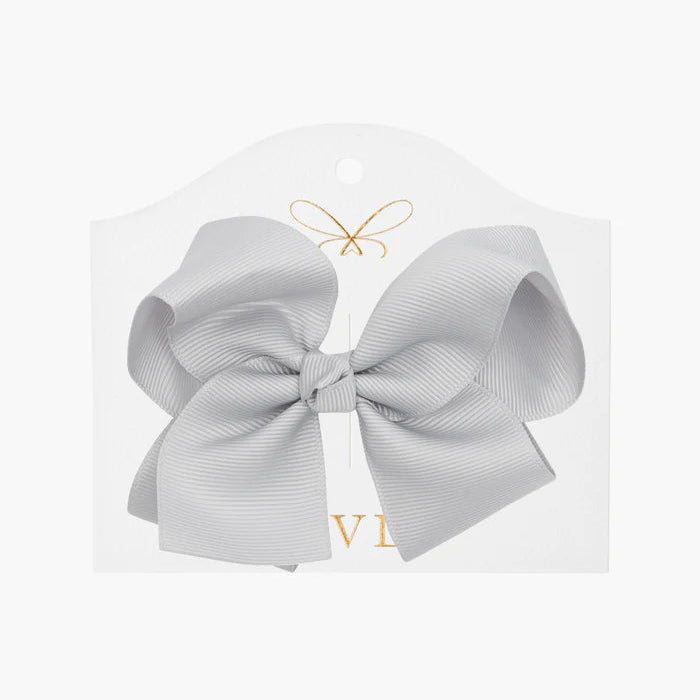 Rosett 11 cm, Grå, Large bow shell grey - Livly