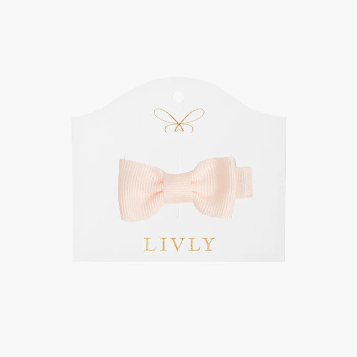 Liten Rosett 4,5 cm, Aprikos, SMALL BOW SLIDESHOW ROSE - Livly