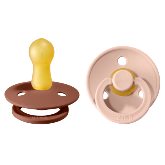 Nappar, 2-pack, Size 3, BIBS Colour Latex, Woodchuck/Blush