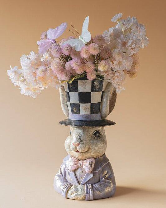 Kruka, Kanin Byst med Hatt, Circus, 34 cm - Alot Decoration
