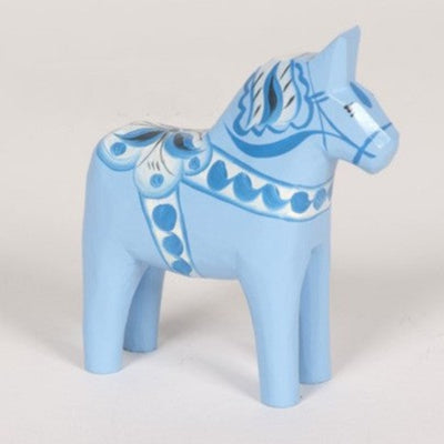 Dalahäst Ljusblå, 10 cm - Grannas