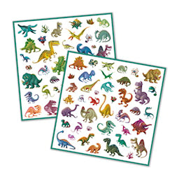 Stickers Dinosaurie, 160 st - Djeco