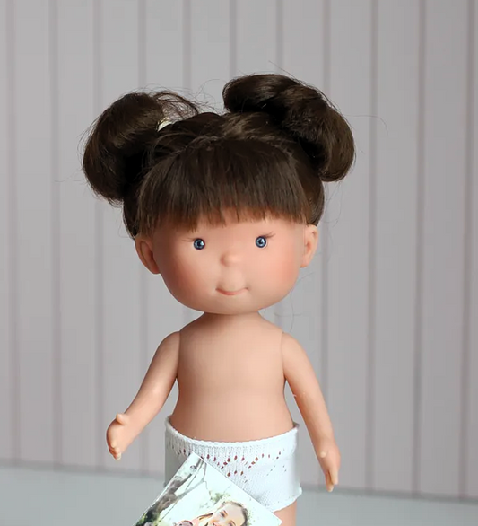 Pippa, Handgjord Docka, Brunhårig, 30 cm - Nines