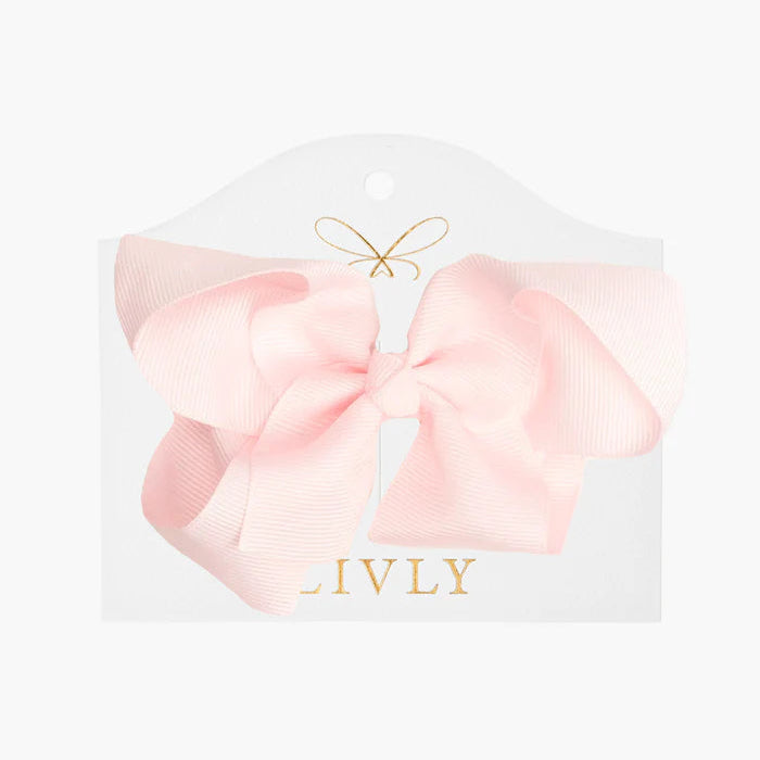 Rosett 11 cm, Ljusrosa, Large bow cotton candy - Livly